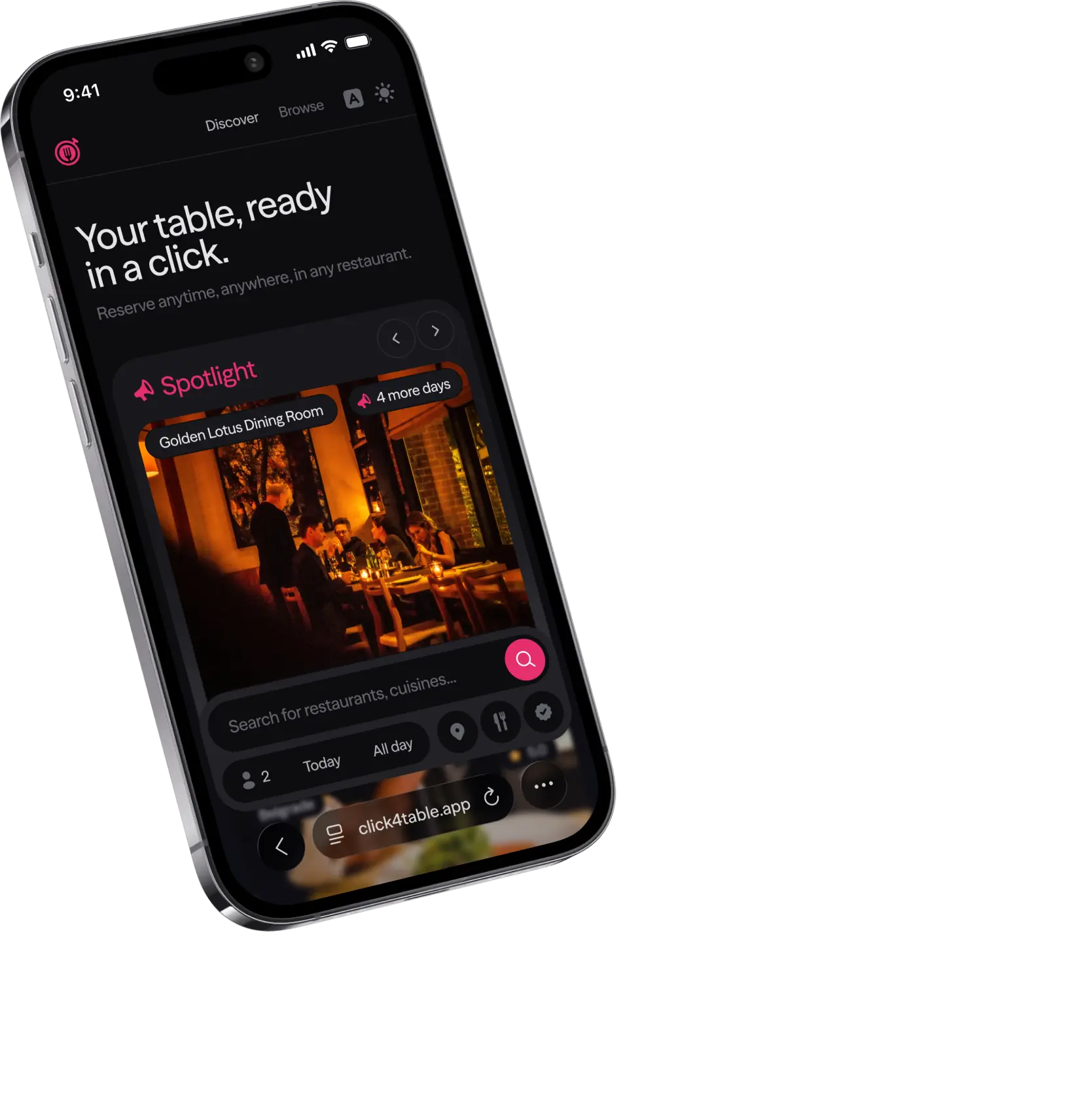 Click4Table, Discover the city. Book with ease.